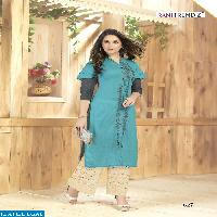Rani Trendz Lime lite Wholesale Ready made Top n plazzo